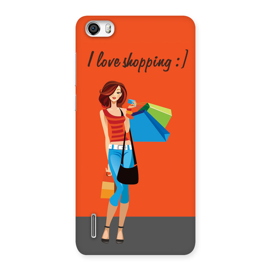 Love Shopping Classy Girl Back Case for Honor 6