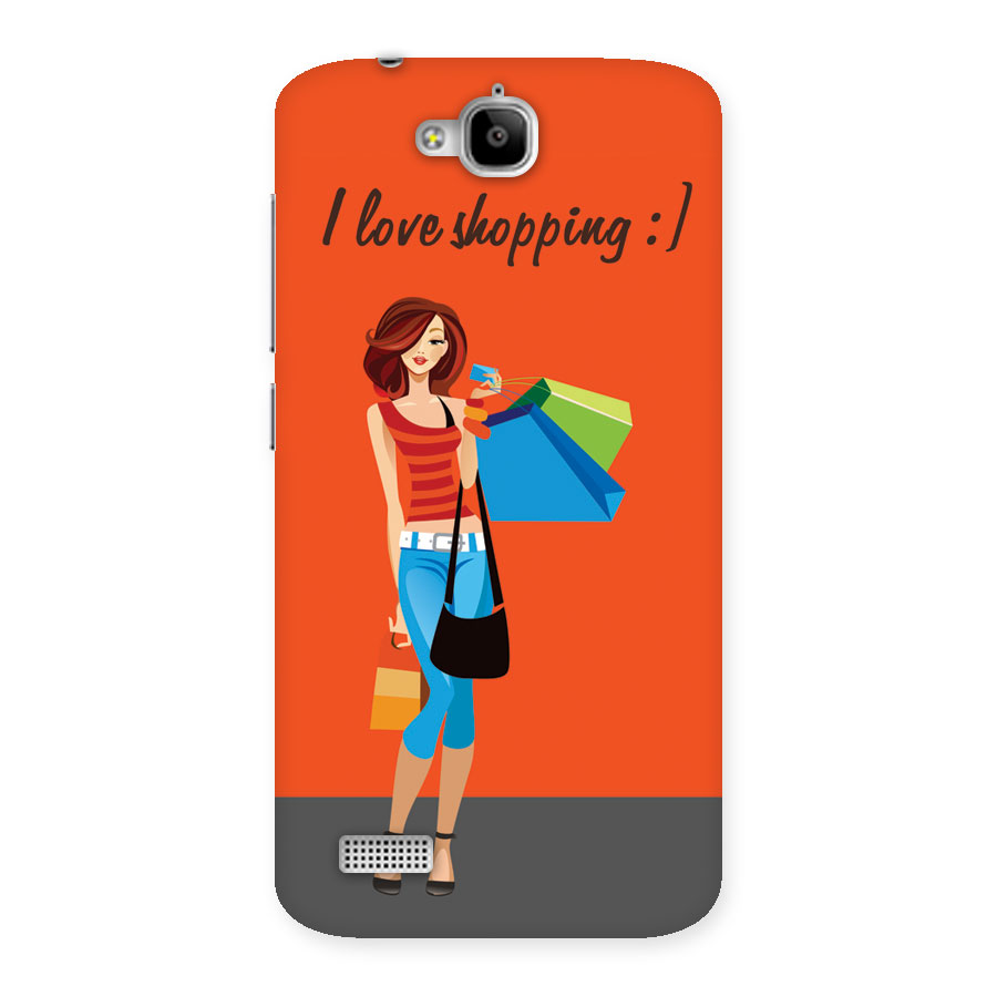Love Shopping Classy Girl Back Case for Honor Holly