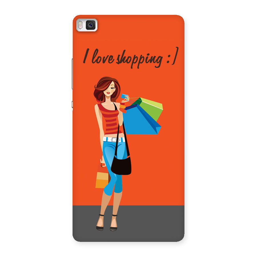 Love Shopping Classy Girl Back Case for Huawei P8