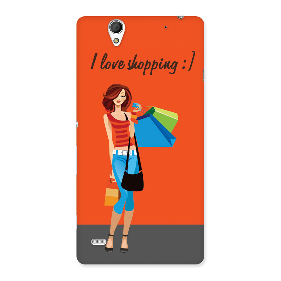 Love Shopping Classy Girl Back Case for Sony Xperia C4