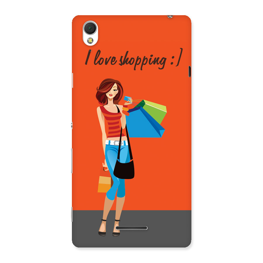 Love Shopping Classy Girl Back Case for Sony Xperia T3