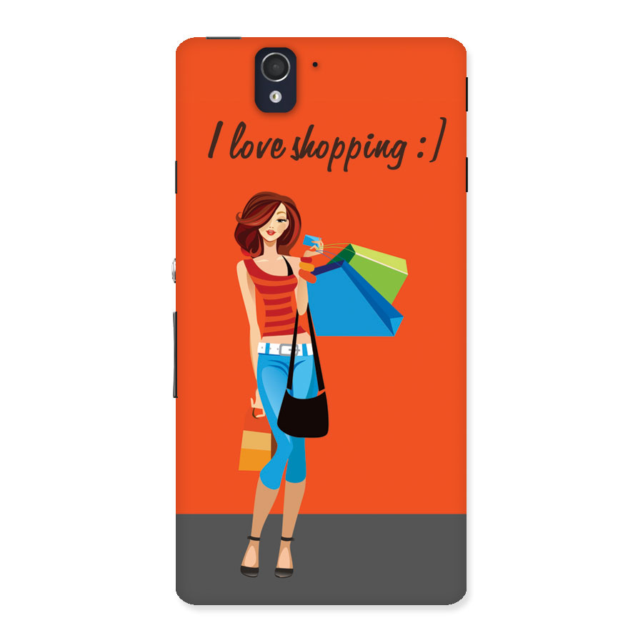 Love Shopping Classy Girl Back Case for Sony Xperia Z
