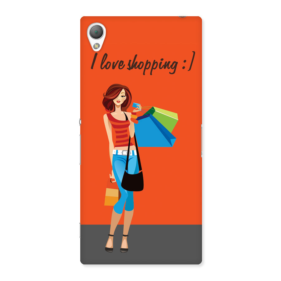 Love Shopping Classy Girl Back Case for Sony Xperia Z3