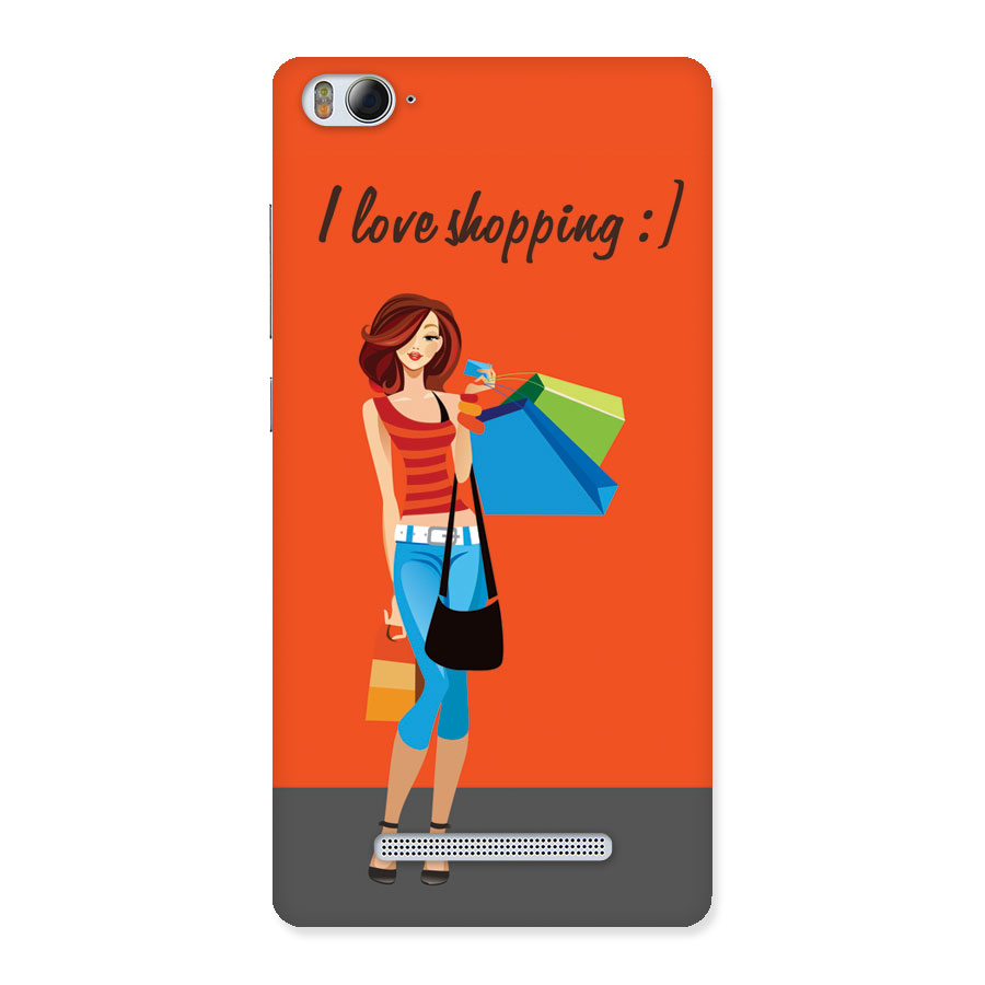 Love Shopping Classy Girl Back Case for Xiaomi Mi4i