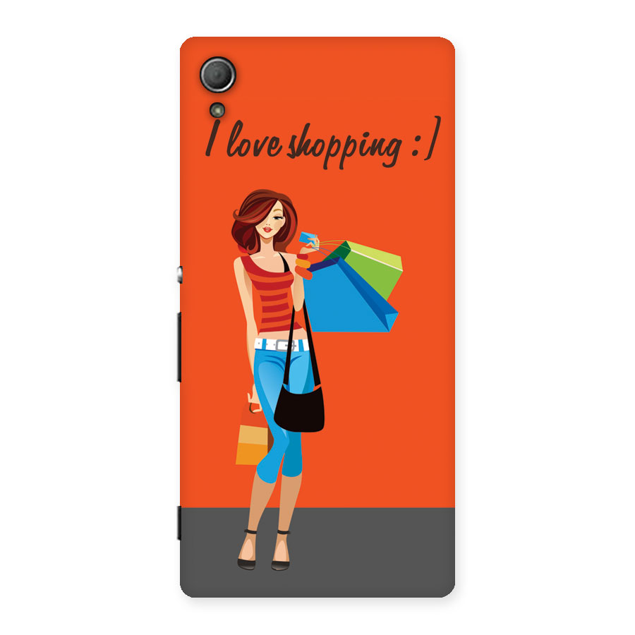 Love Shopping Classy Girl Back Case for Xperia Z4