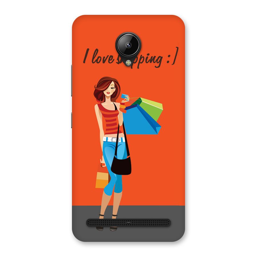 Love Shopping Classy Girl Back Case for Lenovo C2