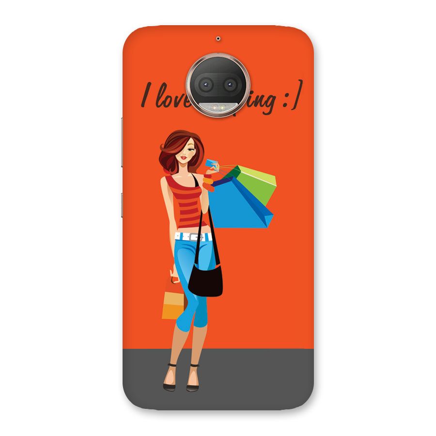 Love Shopping Classy Girl Back Case for Moto G5s Plus