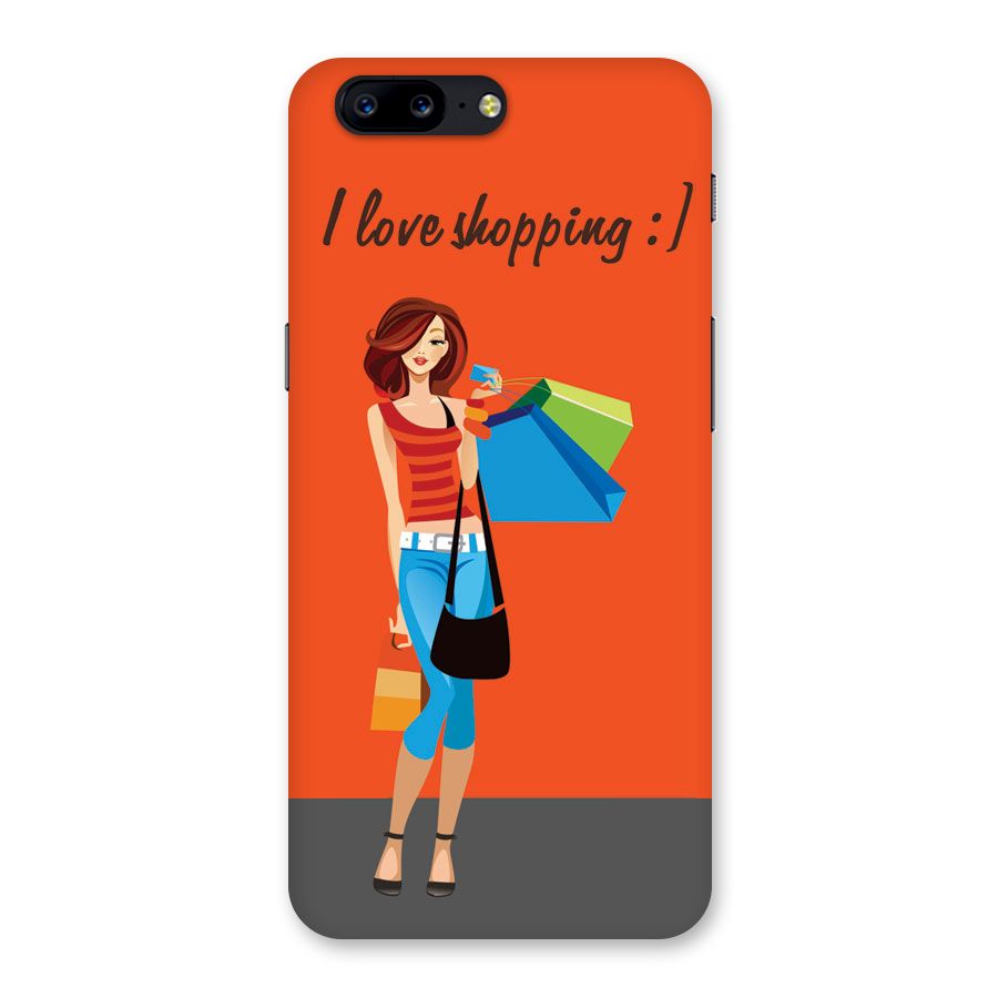 Love Shopping Classy Girl Back Case for OnePlus 5
