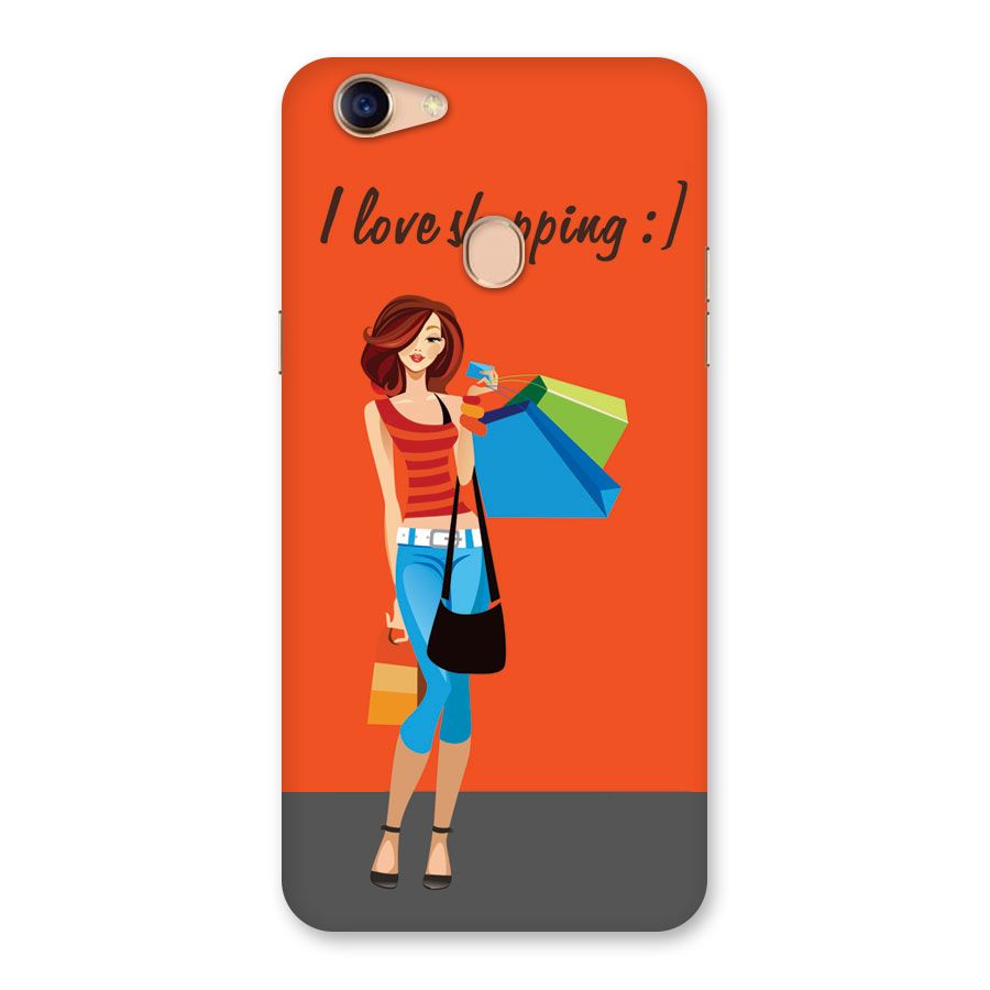 Love Shopping Classy Girl Back Case for Oppo F5
