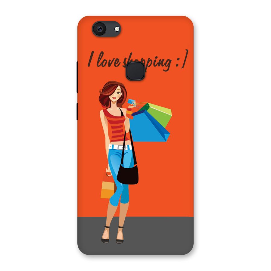 Love Shopping Classy Girl Back Case for Vivo V7 Plus