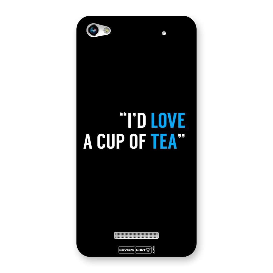 Love Tea Back Case for Canvas Hue 2 A316