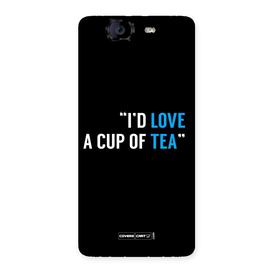 Love Tea Back Case for Canvas Knight A350