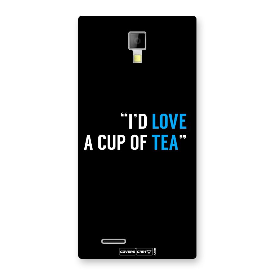 Love Tea Back Case for Canvas Xpress