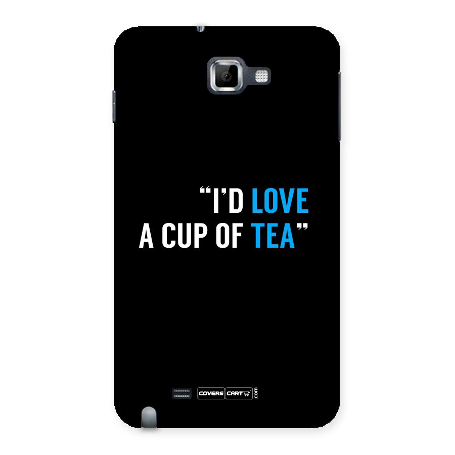Love Tea Back Case for Galaxy Note