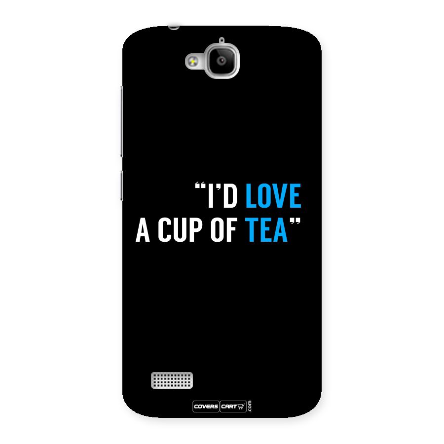 Love Tea Back Case for Honor Holly