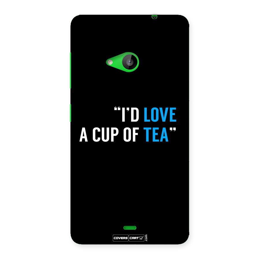 Love Tea Back Case for Lumia 535