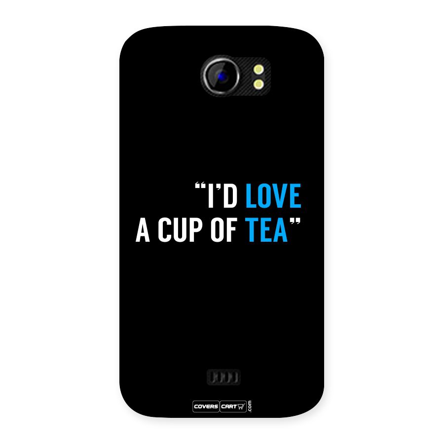 Love Tea Back Case for Micromax Canvas 2 A110