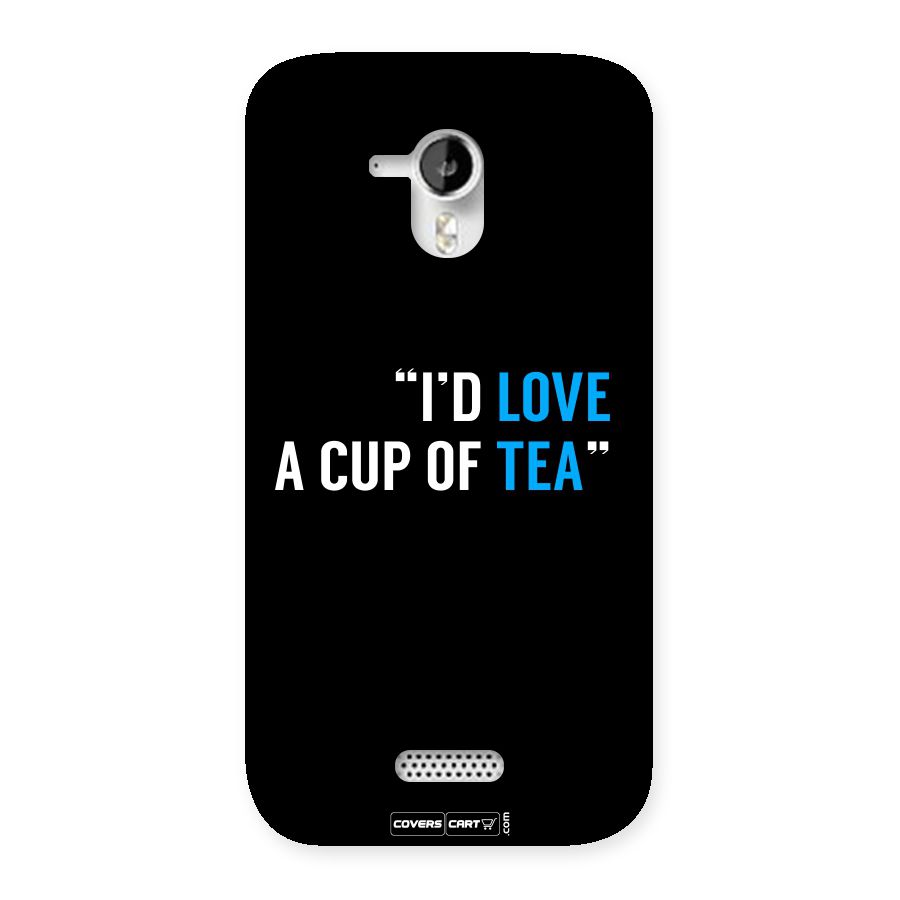 Love Tea Back Case for Micromax Canvas HD A116