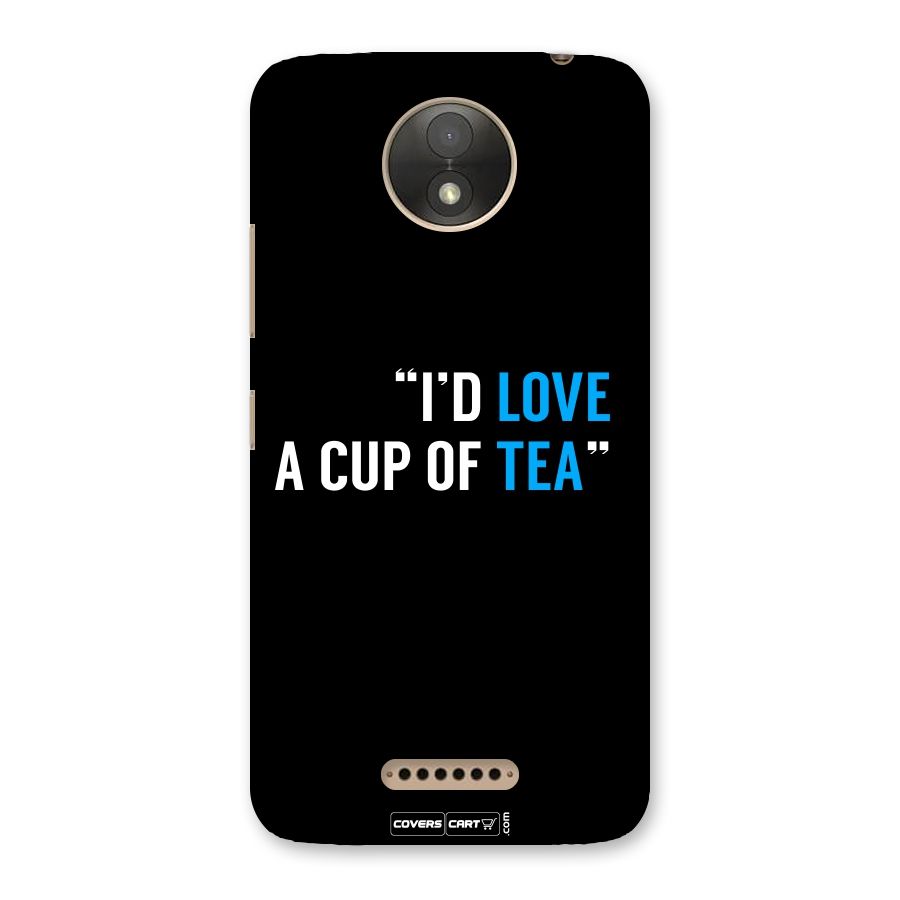 Love Tea Back Case for Moto C Plus