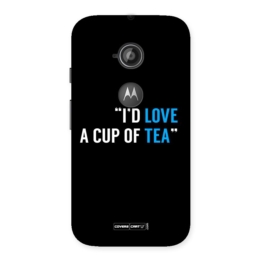 Love Tea Back Case for Moto E 2nd Gen