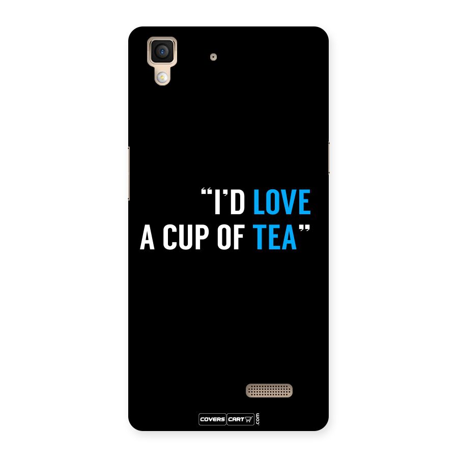 Love Tea Back Case for Oppo R7