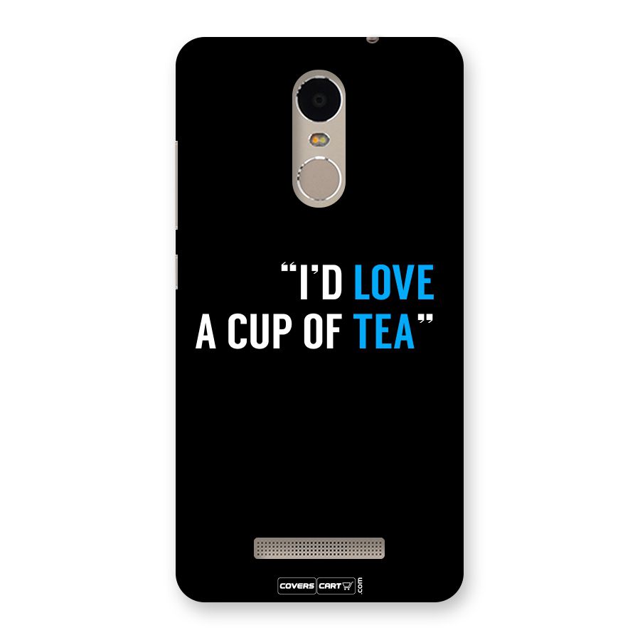 Love Tea Back Case for Xiaomi Redmi Note 3