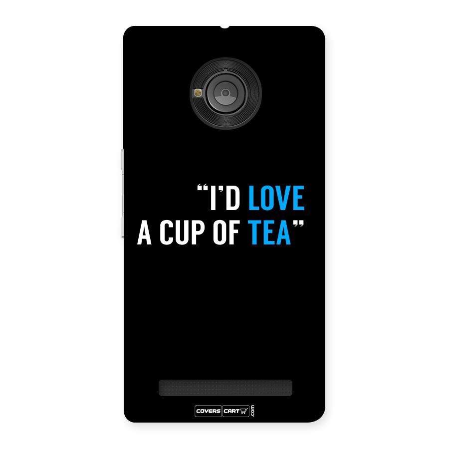 Love Tea Back Case for YU Yunique