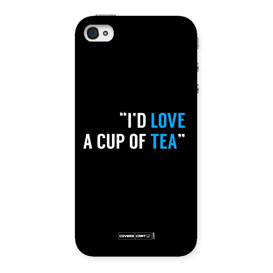 Love Tea Back Case for iPhone 4 4s