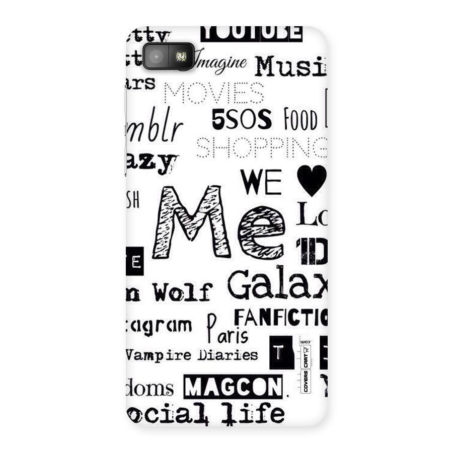 Love Things Back Case for Blackberry Z10