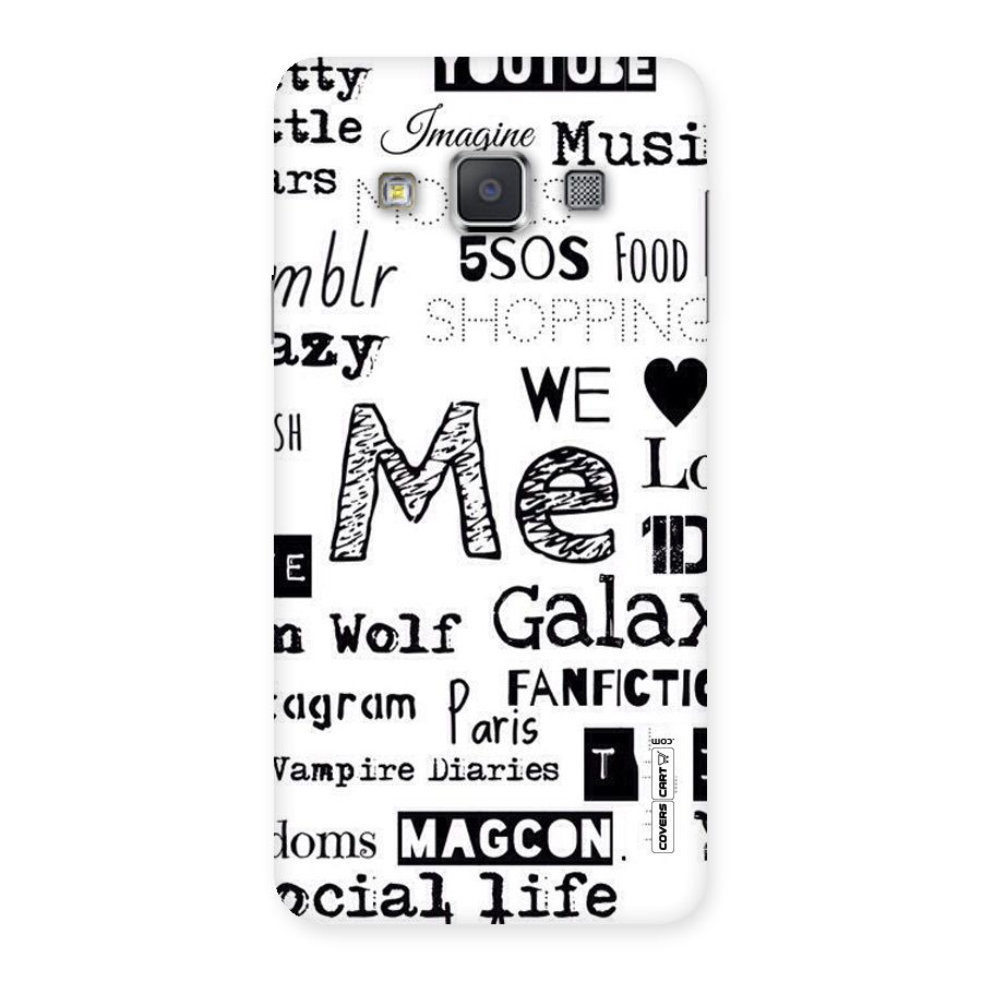 Love Things Back Case for Galaxy A3