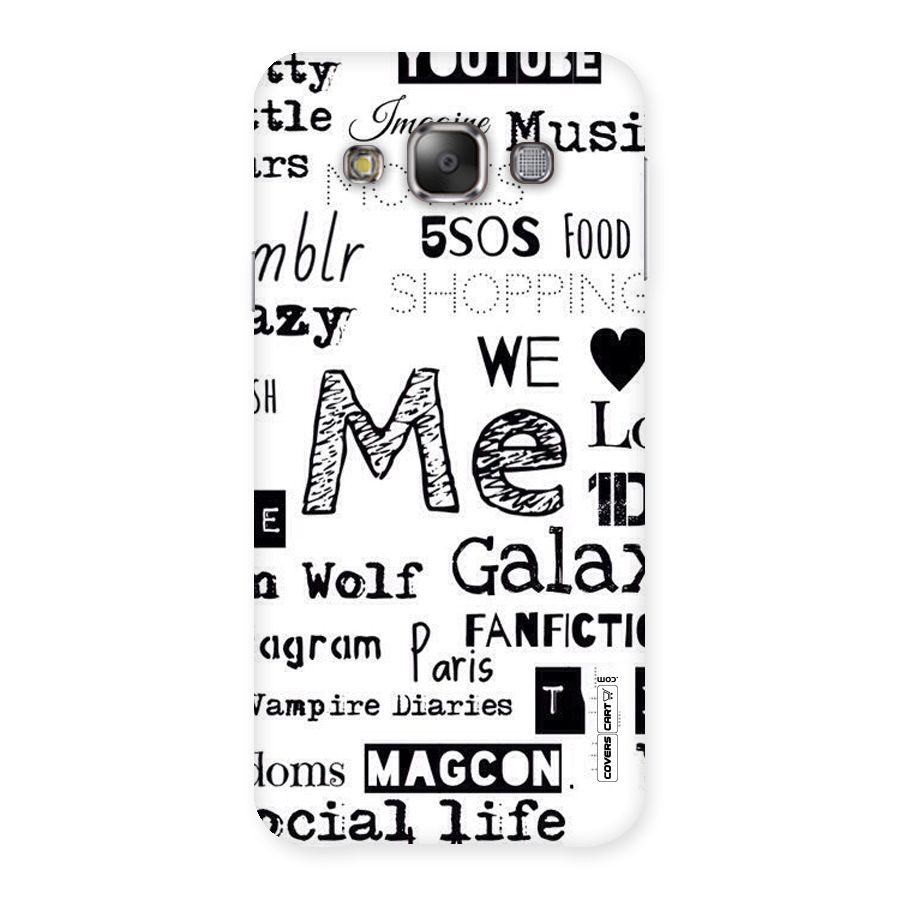 Love Things Back Case for Galaxy E7