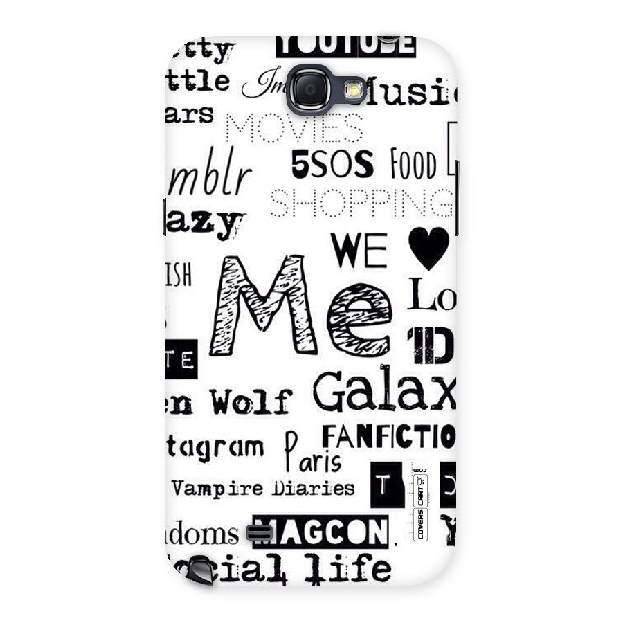 Love Things Back Case for Galaxy Note 2