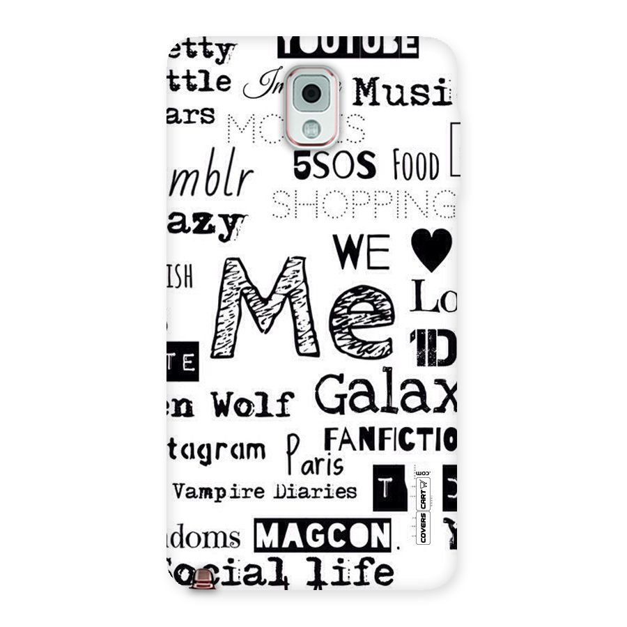 Love Things Back Case for Galaxy Note 3