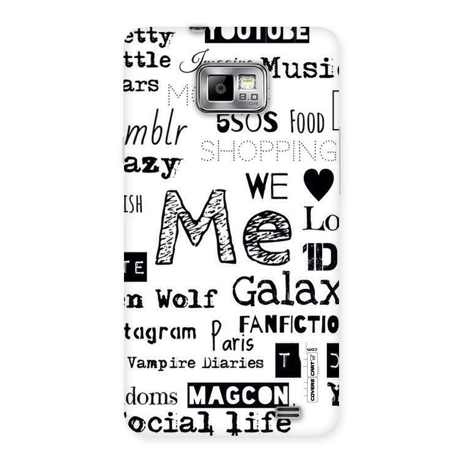 Love Things Back Case for Galaxy S2