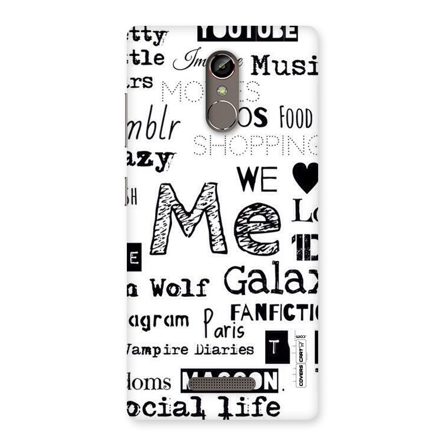 Love Things Back Case for Gionee S6s