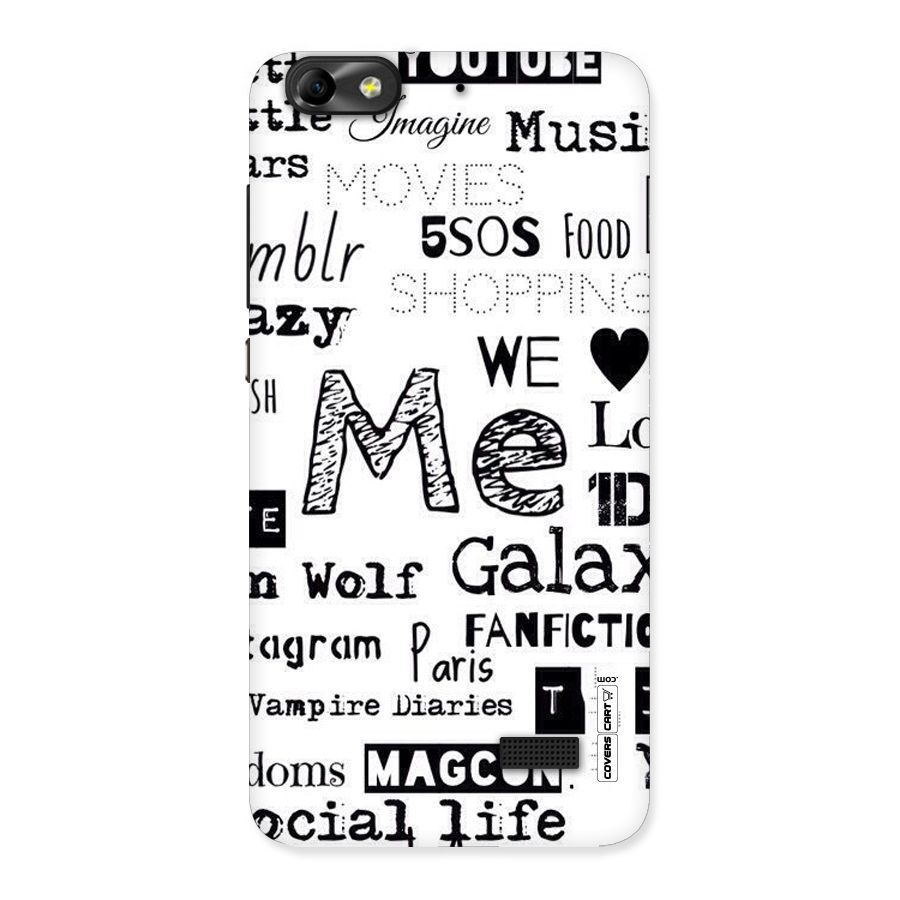 Love Things Back Case for Honor 4C