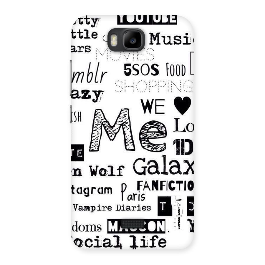 Love Things Back Case for Honor Bee