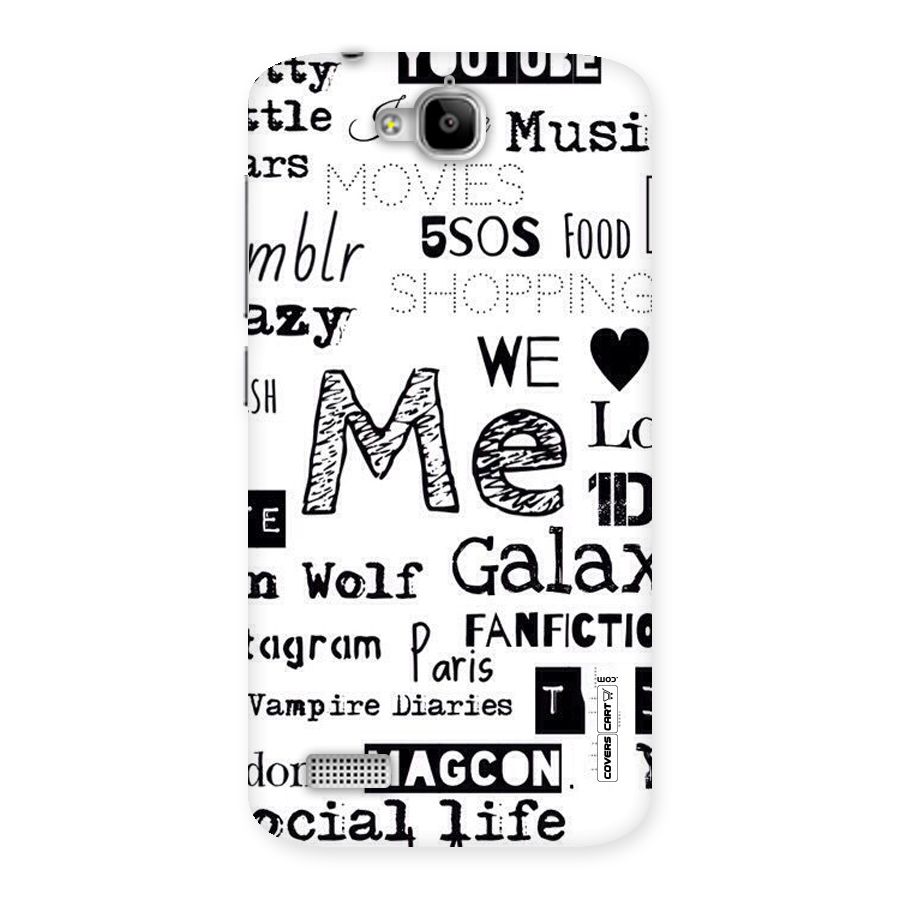 Love Things Back Case for Honor Holly