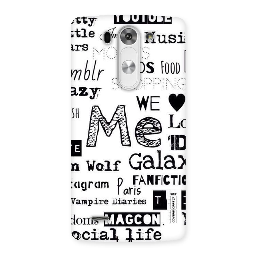 Love Things Back Case for LG G3 Beat