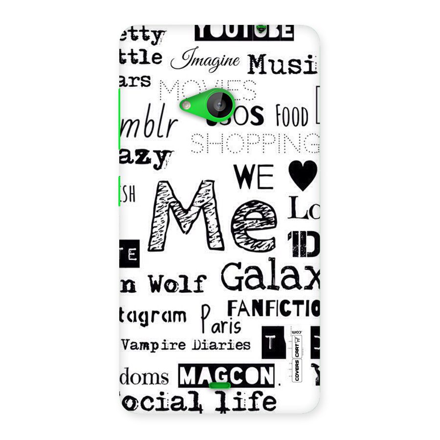 Love Things Back Case for Lumia 535