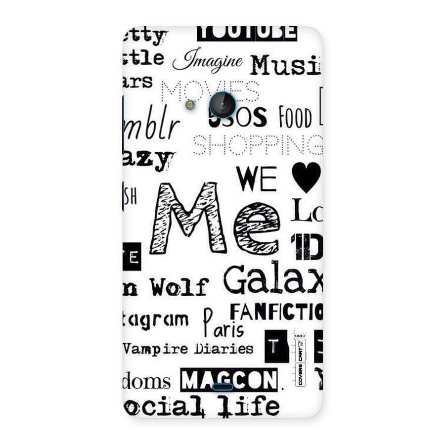 Love Things Back Case for Lumia 540