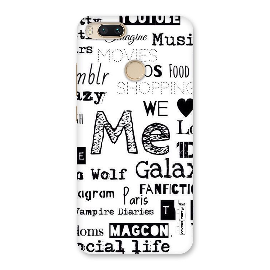 Love Things Back Case for Mi A1