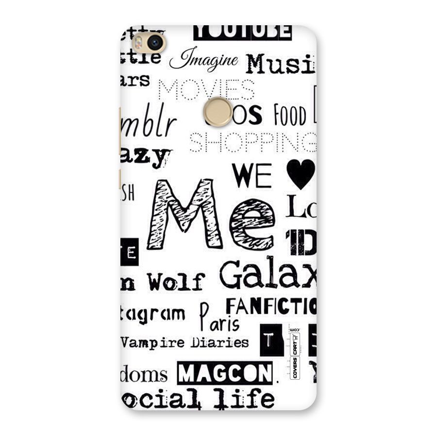 Love Things Back Case for Mi Max 2