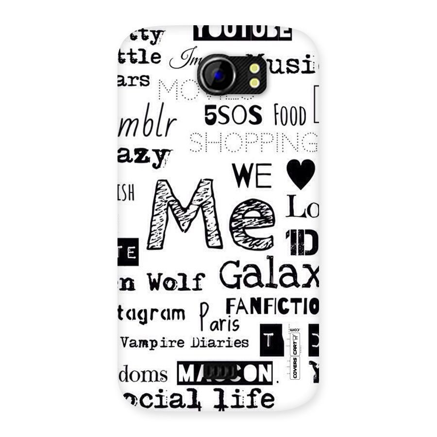 Love Things Back Case for Micromax Canvas 2 A110