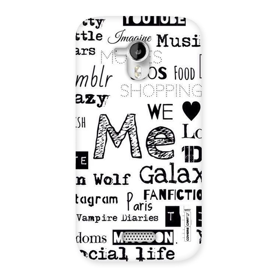 Love Things Back Case for Micromax Canvas HD A116