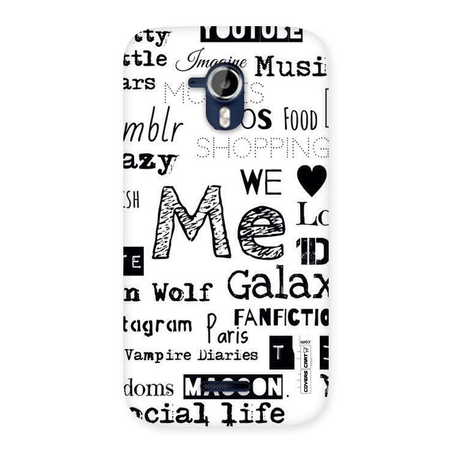 Love Things Back Case for Micromax Canvas Magnus A117