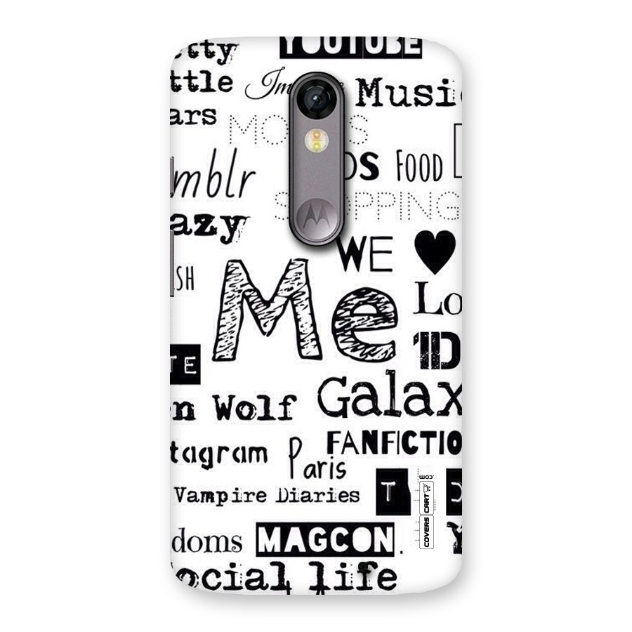 Love Things Back Case for Moto X Force