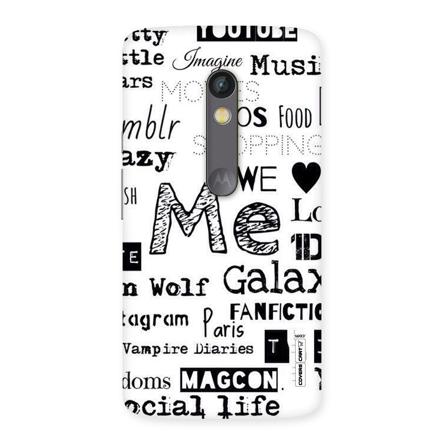 Love Things Back Case for Moto X Play