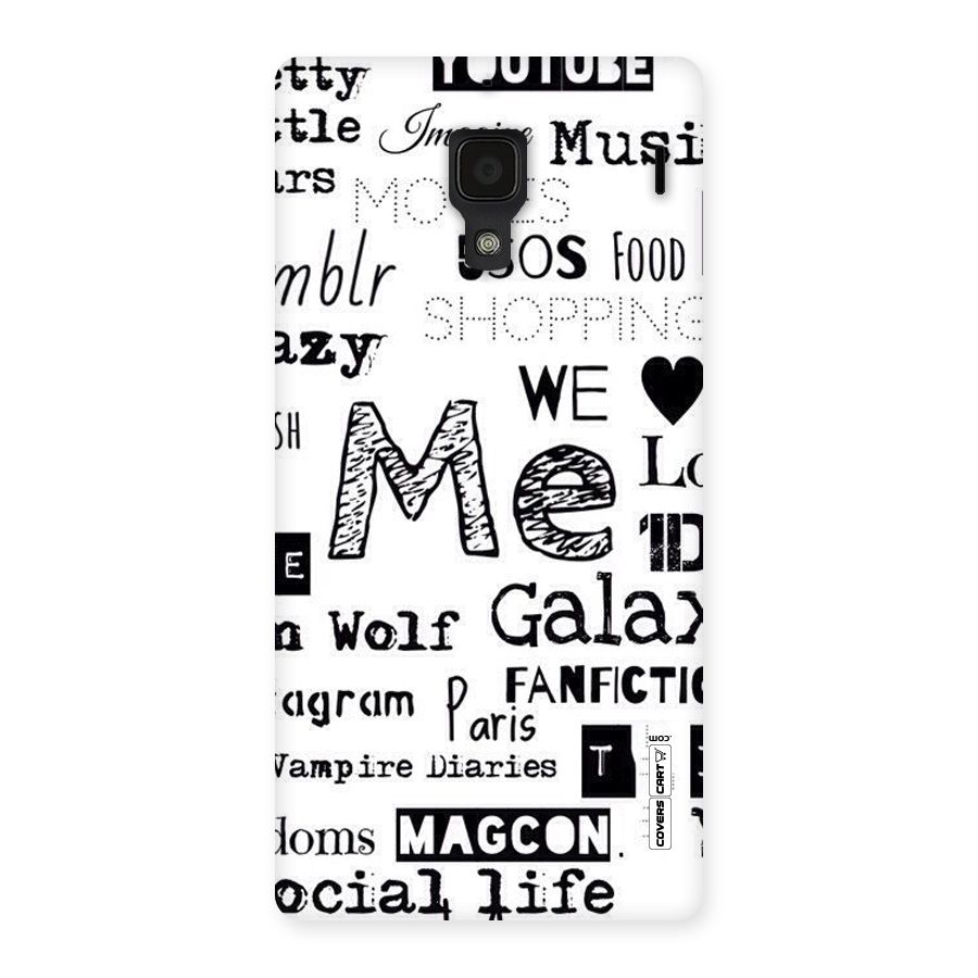 Love Things Back Case for Redmi 1S