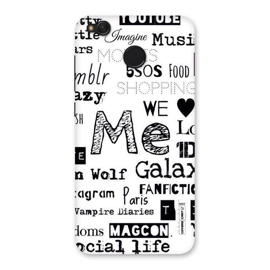 Love Things Back Case for Redmi 4
